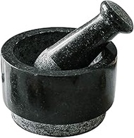 Marble Pestle and Mortar Large Set - Reversible Double Side Use, Ideal for Grinding Paste, Pounding Spice and as Pill Crusher, Natural Stone