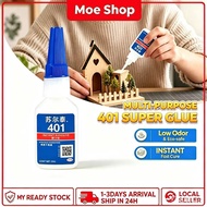 401 Super Glue Gam Segera Serbaguna Gam Kuat Untuk Kayu Plastik Logam Seramik Gam Lekat Cepat Kering