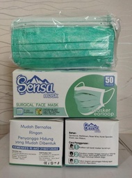 ready Masker Medis 3ply Earloop Merk Sensa Masker Kesehatan 1 Box isi