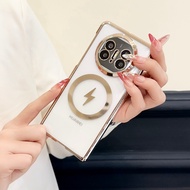 Cases For Huawei Mate X3 X5 X6 XT Honor Magic V3 V2 V5 VS2 Phone Case Transparent 6D Electroplated U