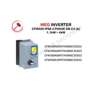 WEG Inverter / IP66 3 PHASE / (A) DB C3 380V-480V / PN: 1.1kW-4kW / CFW500A02P6T4DB66C3DSG2 - CFW500