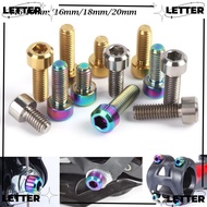 LET Fixed Bolt 10mm/16mm/18mm/20mm Outdoor MTB Cycling Titanium Arroy Bicycle Stems Screws