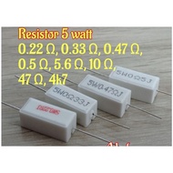 5w Lime Resistor 0.22 0.33 0.47 0.5 4k7 6k8 10R