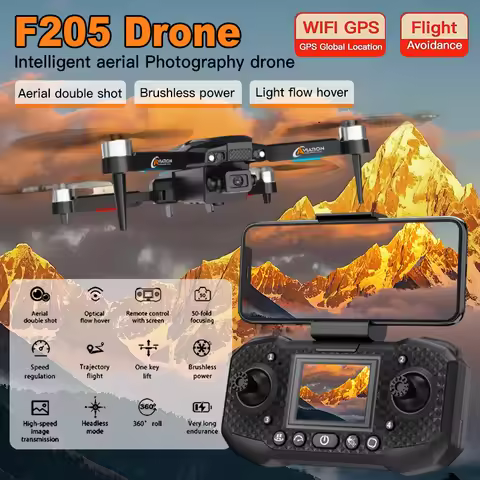 For XiaoMi F205 Professional Drone 8K With Dual Camera 5G WIFI Smart Obstacle Avoidance FPV Brushles