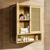 UNHO ทาเคโกะ ตู้เก็บของติดผนัง ตู้แขวนผนัง Solid Wood Bamboo Bathroom Wall Cabinet Over the Toilet K
