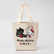 Sanrio Hello Kitty x Ne Net Nya 驚訝貓 米白色 帆布 便攜 手提袋 環保袋 購物袋 單肩袋（需訂購）