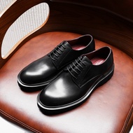 DANDY COSMO | Real Leather Shoes Plain Black