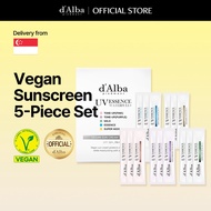 [d'Alba] Vegan Sunscreen 5-Piece Set (Essence Sun 1ml * 3ea + Mild Sun 1ml * 3ea + Tone-up Sun 1ml *