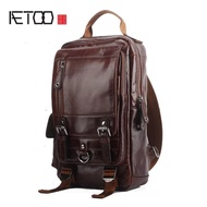 Men's Genuine Leather Backpack MINI LP Leather Backpack