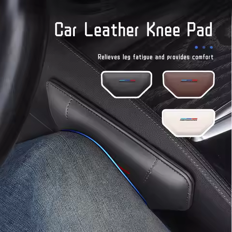 For BMW Leather Car Leg Knee Cushions Protective Pad Accessories 1 3 5 Series X1 X3 X4 X5 X7 G20 G38
