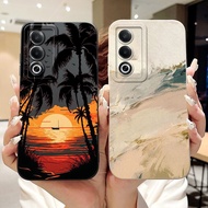 For OPPO A3 Pro CPH2639 CPH2665 Lens Protective Casing Oppo A3 Pro 5G New Fashion Sunset Soft Silico