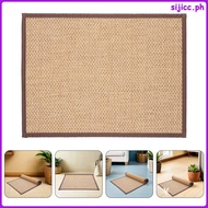 Bamboo Woven Floor Mat: 60x40cm/23.6x15.7" Sitting Mat for Indoor Meditation and Yoga - Tatami Floor