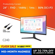 PRISM+ C240 24 144Hz 1500R Curved Productivity Monitor Gaming Monitor [1920 x 1080]
