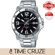[Time Cruze] Casio MTP-VD01 Analog Quartz Stainless Steel Black Dial Men Watch MTP-VD01D-1BVUDF MTP-