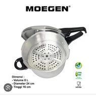 8 Liter Pressure Cooker / HC Press Cooker 8 Liter (WITHOUT GLASS) + sarangan