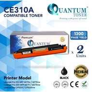 2x BLACK Compatible Laser Toner 126A CE310A for HP Color LaserJet MFP M17a M175nw M275 M275nw CP1025