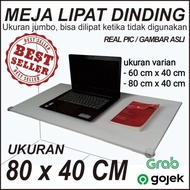 MEJA LIPAT MEJA LIPAT DINDING LING X 80 40 CM - PUTIH, 80 X 40