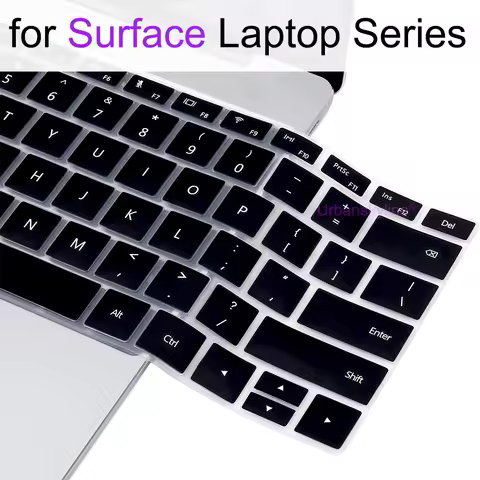 Keyboard Cover for Microsoft Surface Laptop 7 6 5 4 3 Studio 2 GO Book RT Silicone Protector Skin Ca