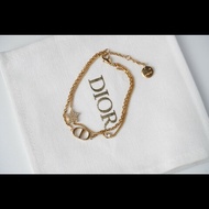DIOR 金色星星✨CD雙鏈條手鏈 全套