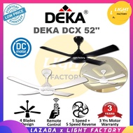 DEKA DCX 52 Reverse Function Remote Control Ceiling Fan