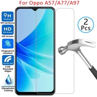 tempered glass case for oppo a57 a77 a97 5g cover on a 57 77 97 57a 77a 97a phone coque bag opp opo 