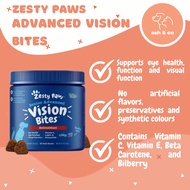 Zesty Paws Advanced Vision Bites Chicken Flavored Soft Chews Vision Supplement for Senior Dogs
