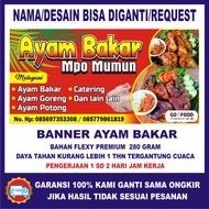 Spanduk ayam bakar unik / spanduk ayam bakar dan goreng / spanduk ayam bakar madu / spanduk ayam bak