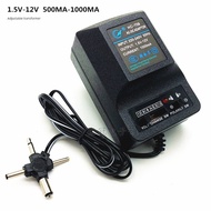 universal travel adapter usb c cable 1000mA adjustable DC regulated power adapter 1.5V 3V 4.5V 6V 9V