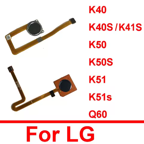 Home Button FingerPrint Flex Cable For LG K40 K40S K41S K50 Q60 K50S K51 K51S Finger Sensor Reader T