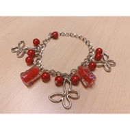 B27 Dark Red Beads Bracelet