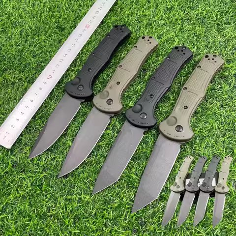 BM9070 Folding Knife D2 Steel High Hardness Sharp Portable Small Knife Outdoor Cutting Tool Camping 