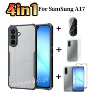4in1 Samsung Galaxy A17  A07 Phone Case for Samsung Galaxy A56 A26 A36 A16 A06 phone case Tempered g