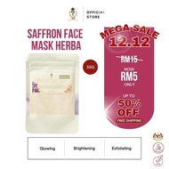 K&K 35GRAMS TRIAL THERAPEUTIC KERALA BRIGHTENING HERBAL POWDER MANDIAN HERBA SAFFRON & ROSE 100% ORG