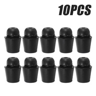10pcs Gasket Karet Peredam Kejut Pintu Mobil Tahan Lama Warna Hitam