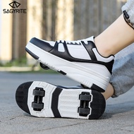 SAGYRITE Roller Skates 4 Wheels Children Skates Adults Casual Shoes Roller Skate Shoes