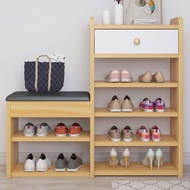 Space Saver Shelf Rack Organizer Storage Shoe Cabinets Door Entryway Wooden Shoe Storage