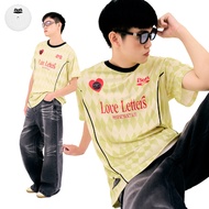 BEB CLUB LOVE LETTERS CURVE JERSEY เสื้อกีฬาสีเหลือง