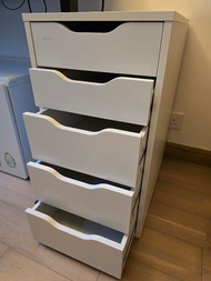 IKEA Alex - White 5-Drawer Storage Unit 36x70cm (IKEA today selling at HKD 749!)