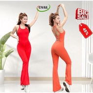 Yoga flared jumpsuit Set, flared yoga clothes, gym clothes, super cool hacked jumpsuit