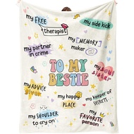 Best Friend Birthday Gifts for Women, Best Friends Blanket, Bestie Gift for Women, Bestie Birthday G