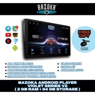 Pemain Android Kereta Bazoka Android Player 9" & 10" inch (2Gb Ram+64Gb) Quad Core Car Multimedia An