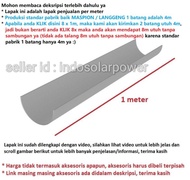 LANGGENG per meter talang air PVC 6" 6 inch setengah Lingkaran RG-6