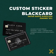 Skin CARD / Sticker ATM BLACK CARD & AMERICAN EXPRESS