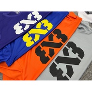 Hot Sale Basketball short sleeved men's American training uniform 100% cotton 3v3 printed jersey sho