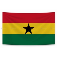 Ghana Flag | 2-sided printing |Premium Kate Fabric | Sewing - Print Flags (National Flags) of countr