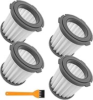 4 Pack Filter for WORX WX030L WX030L.9 20V Cube Compact Vacuum Cleaner, Part# WA6077