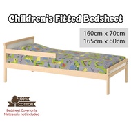 Children’s Fitted Bedsheet / Cadar Katil Kanak-kanak / Cotton Twill size 160cm - 165cm