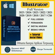 (Windows & Mac) Illustrator  2025 - 2018 Full Versi Bergaransi