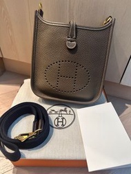 Hermes Mini Evelyne大象灰