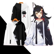 COD เสื้อกันหนาวแขนยาวมีฮู้ดลําลองลายการ์ตูนอนิเมะ Ookami Mio Hololive Vtuber KAS